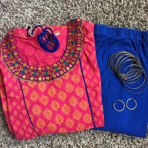 SOLD Pair of Indian Bollywood Kurti and leggings